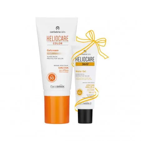 HELIOCARE COLOR GELCREAM LIGHT SPF50 50ML Achete + HELIOCARE 360° WATER GEL SPF50+ 50ML Offert